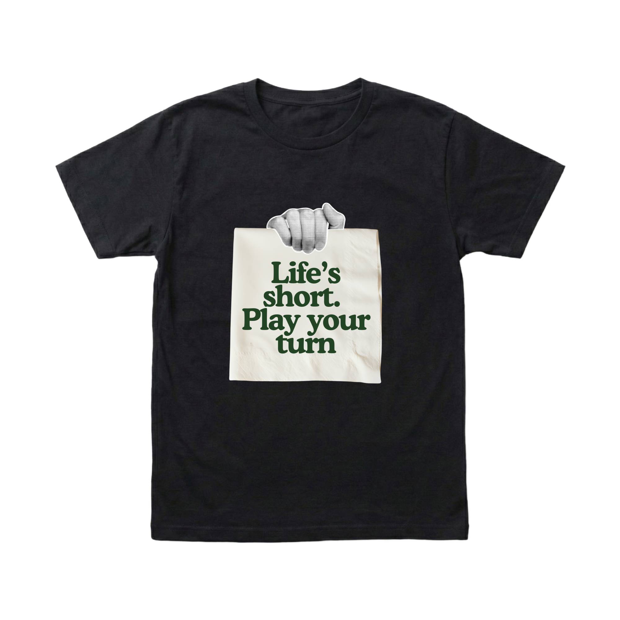 Play Your Turn Typography T-Shirt