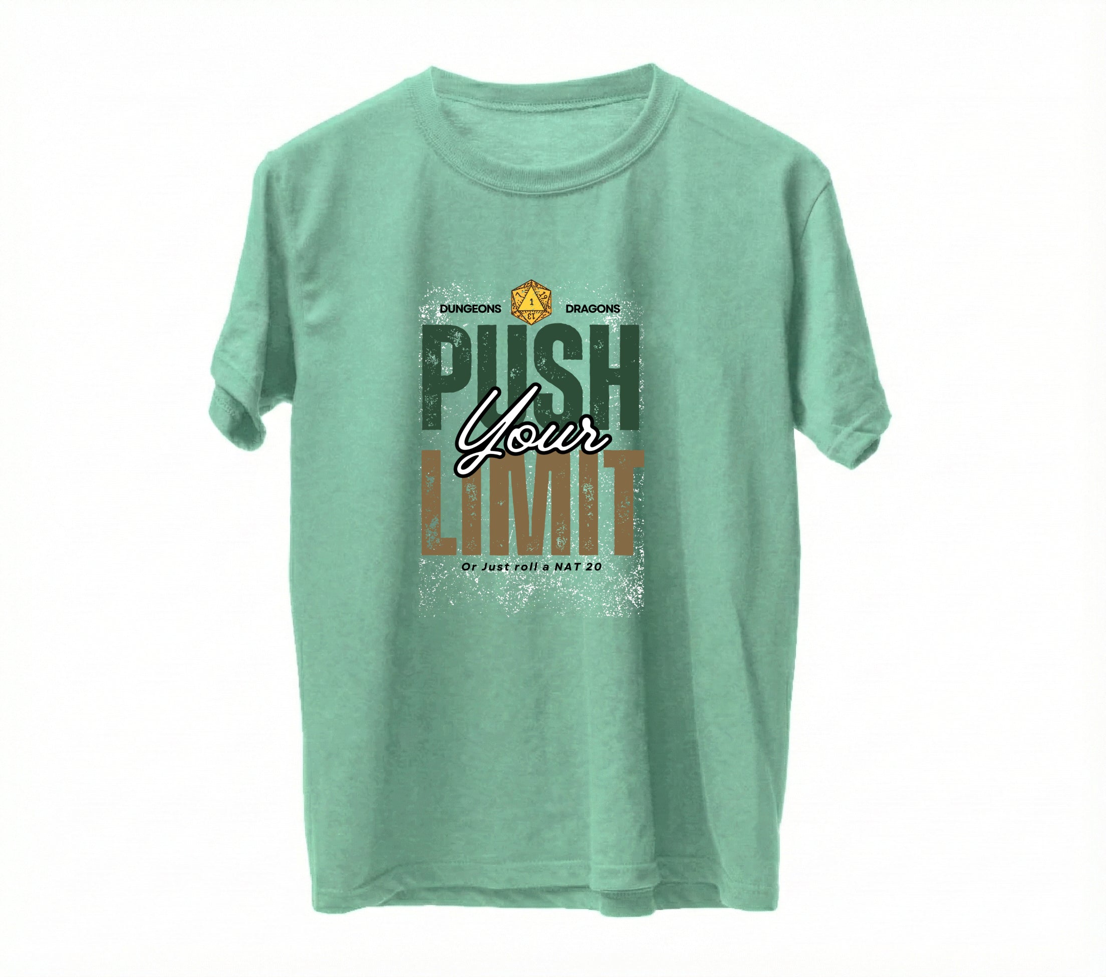 Just Roll a NAT 20 Graphic T-Shirt – Cotton Regular Fit